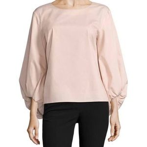 Worthington Pink Long Puff Sleeve Blouse XL